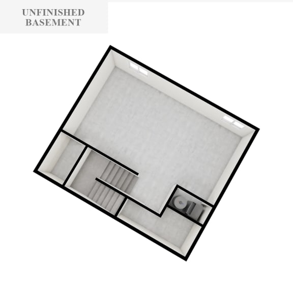 3D floorplan of an apartment unit