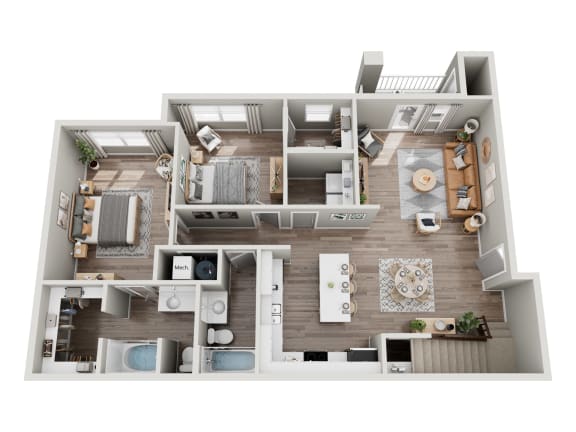 a 3132 sq ft floor plan  1 bedroom