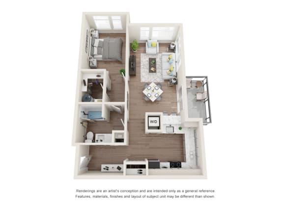 Floor Plan  1x1 R