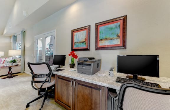 Business Center with frames  at Adagio, La Mesa, CA