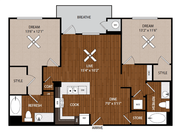 B11 two bedroom two bathroom