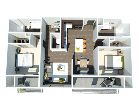 B13 two bedroom two bathroom