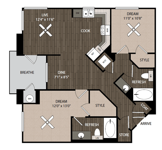 B6 two bedroom two bathroom