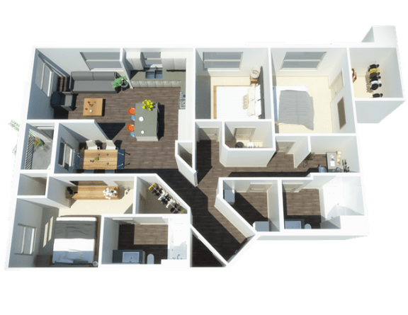 C2 Three bedroom two bathroom