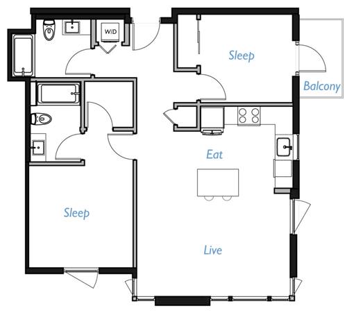 Two bedroom Two bathroom