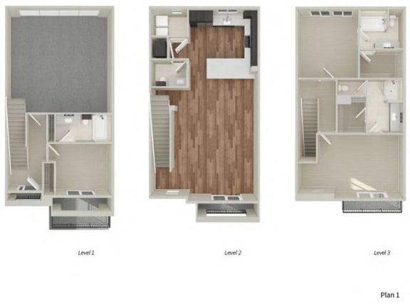 3d floorplan  at Salerno, Chula Vista, CA