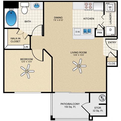 one bedroom one bathroom