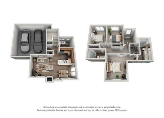 Floor Plan  Bordeaux Floor Plan at Montiavo, Santa Maria, 93455