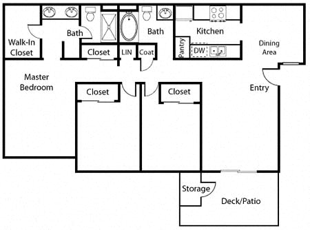 3 Bed 2 Bath Floor Plan at Bella Terra, Vista, CA