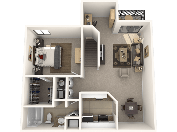 a floor plan of a two bedroom apartment