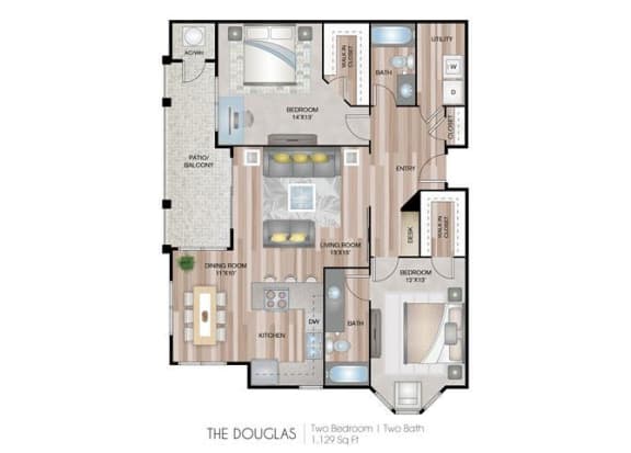 Douglas Floor Plan Douglas Floor Plan at Briargate on Main, Colorado