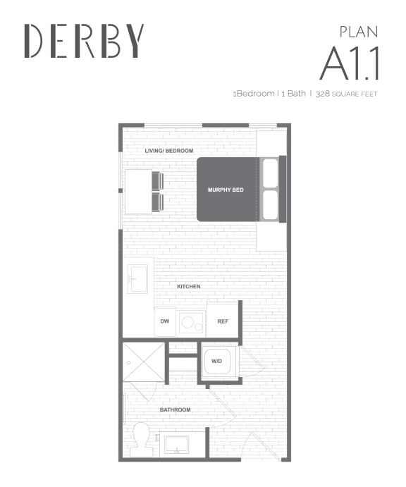 a1 floor plan  studio apt  the residences at sawmill estates