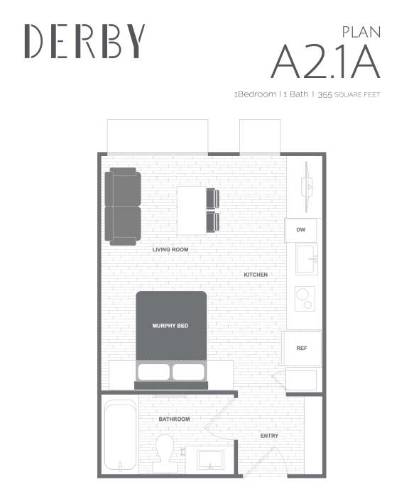 hematichematichematic diagram of a floor plan of a 2a apartment