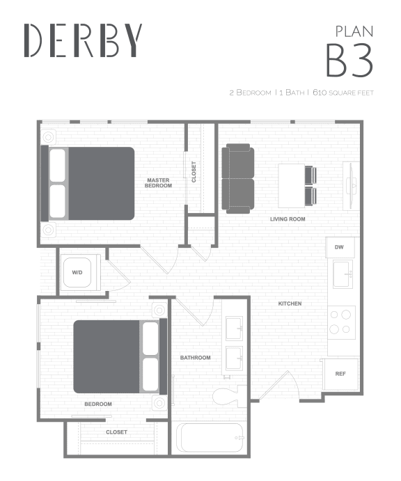 Floor Plan  a floor plan of a living room and bedroom