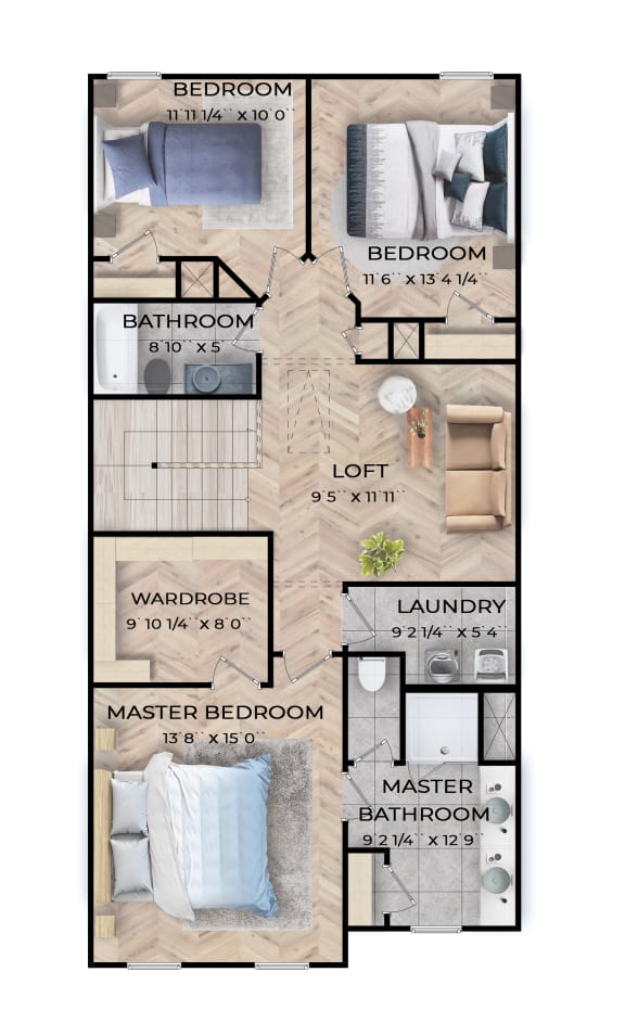 a floor plan of a bedroom house