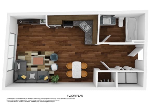 Floor Plan  Image of studio floor plan