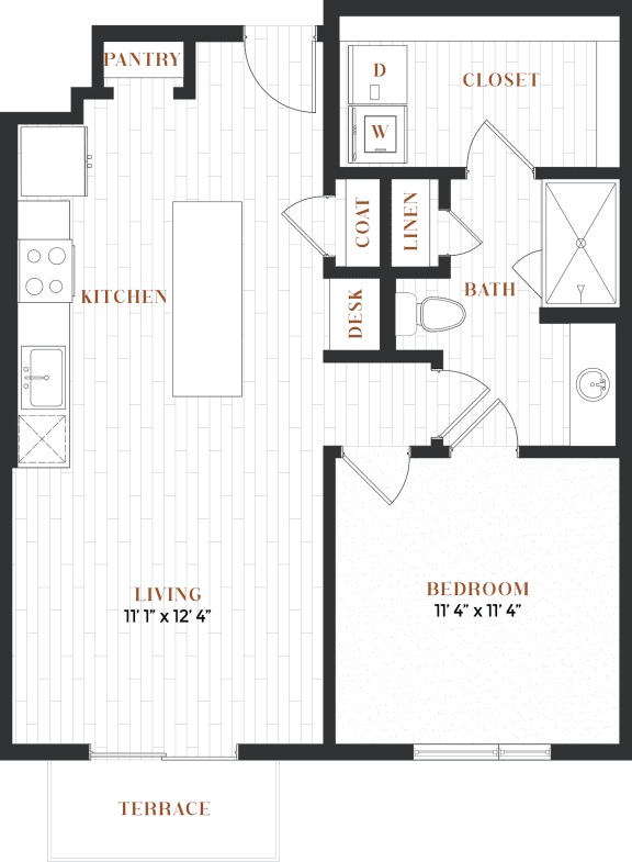 floor plan of the first floor of a modern house