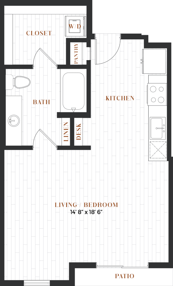 a floor plan of a bedroom apartment with a bathroom and a living room