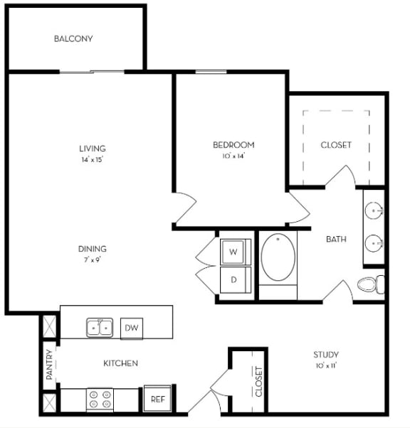 1 & 2-Bedroom Apartments in Uptown Dallas | The Dylan
