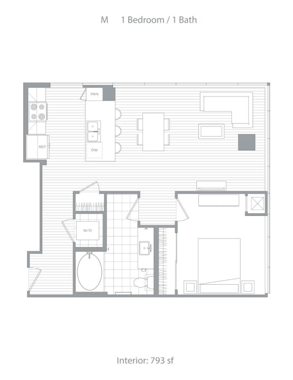 M 1 bedroom 1 bath at Stanza Little Italy, San Diego, CA, 92101