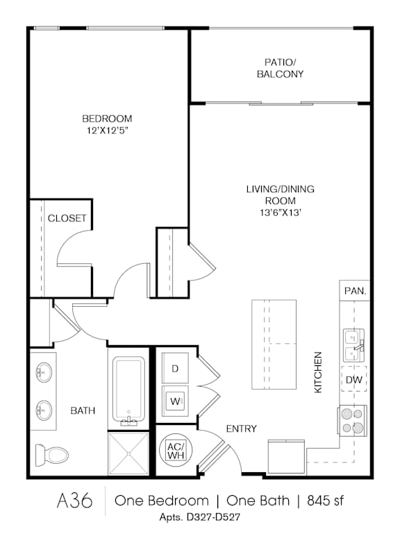 Floor Plan  A36 Floorplan at Grey House, Texas