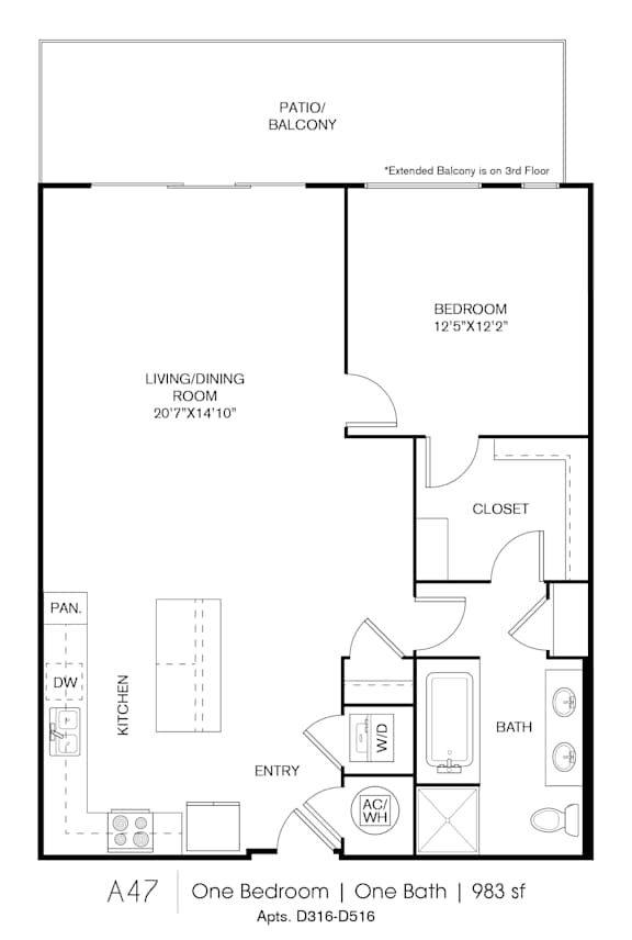 A47 Floorplan at Grey House, Texas