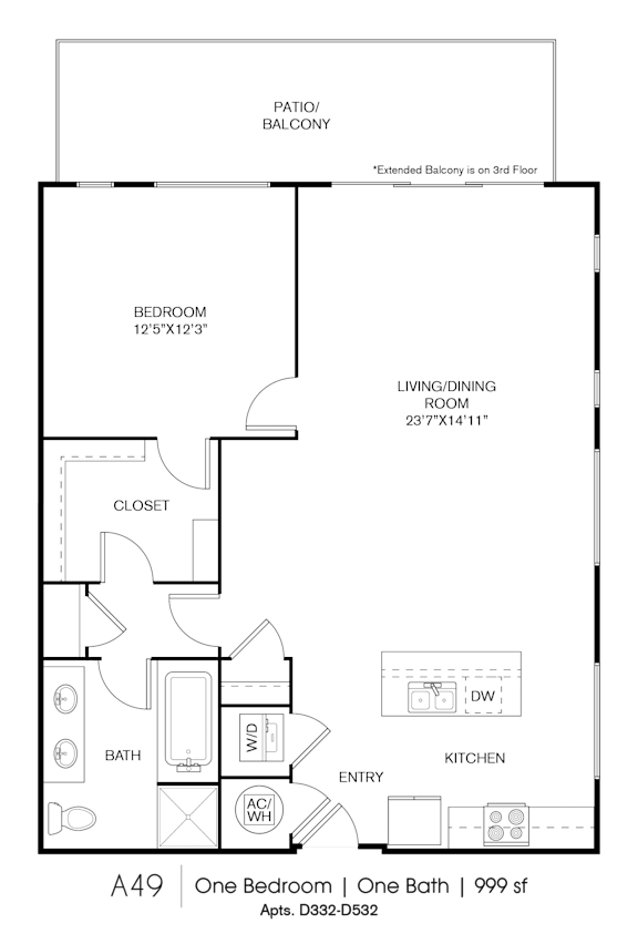 Floor Plan  A49 Floorplan at Grey House, Houston, TX