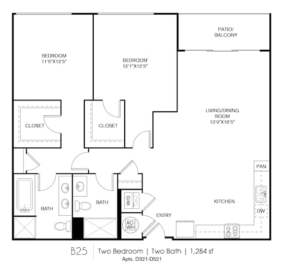 B25 Floorplan at Grey House, Texas