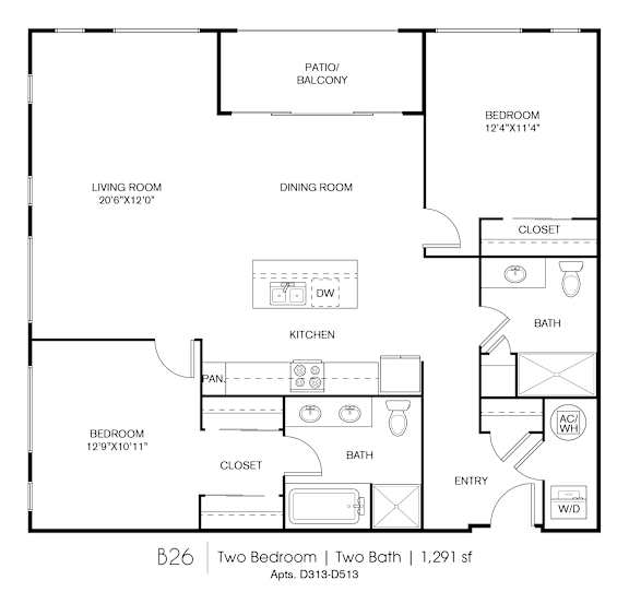 B26 Floorplan at Grey House, Texas, 77027