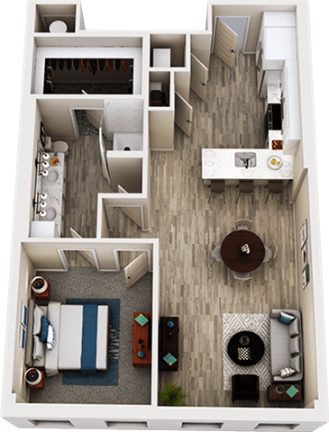 One bedroom one bathroom