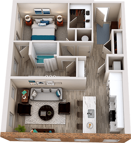 One bedroom one bathroom