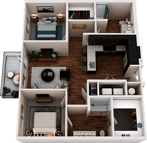 Two bedroom Two bathroom