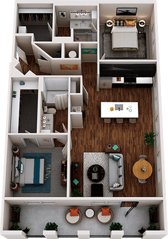 Two bedroom Two bathroom