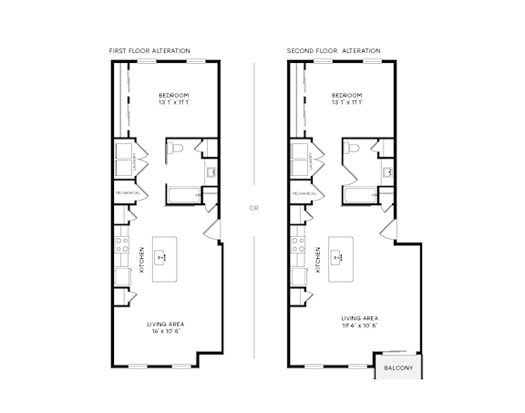 A floor plan shows the layout of two floors with labeled rooms such as bedrooms and a living area.