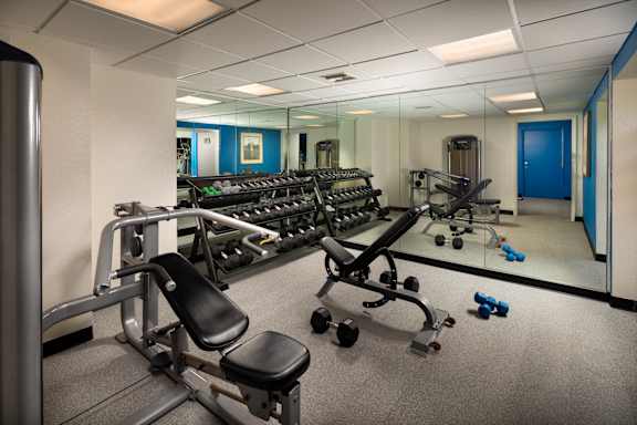 Gym with a lot of exercise equipment in it at Ascend2300, Carlsbad, CA