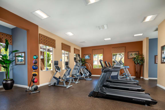 the gym at the preserve at polo towers