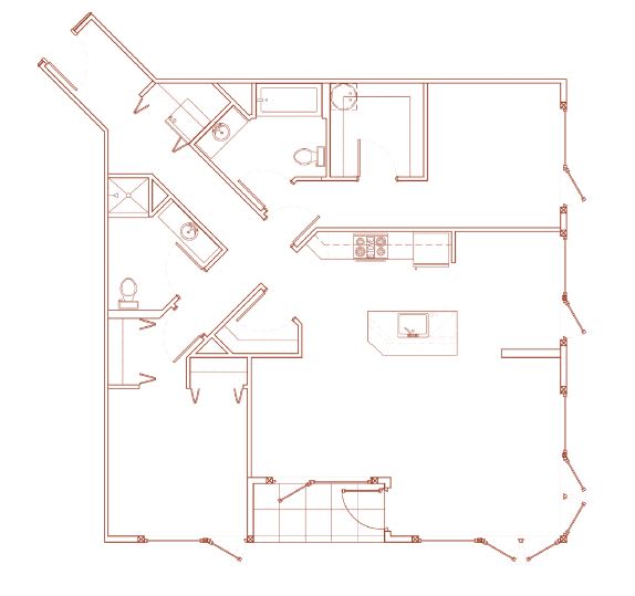 Floor Plan  2x2