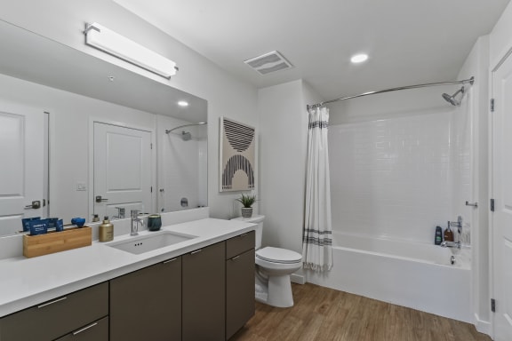Relaxing rainfall shower heads at Array La Mesa, La Mesa CA