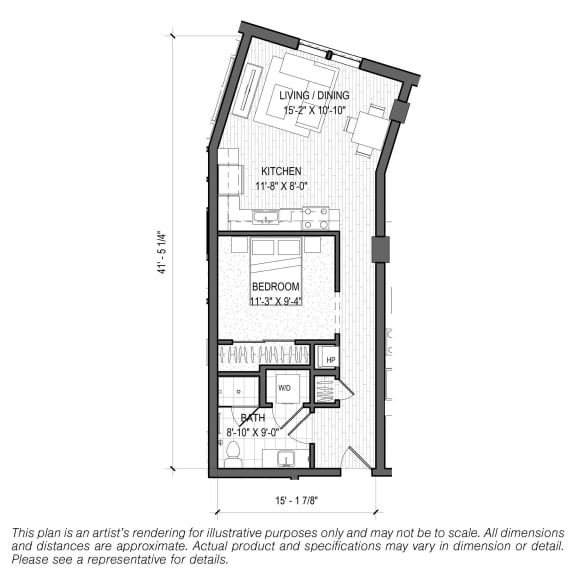 a floor plan of a house with dimensions and a roof