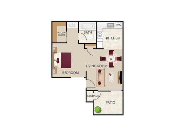 bedroom floor plan apartments for rent