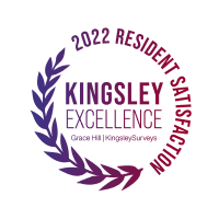 the logo for the kingsley excellence award