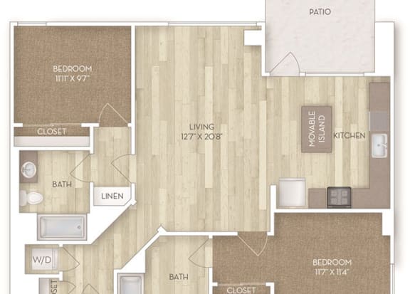 Two bedroom Two bathroom