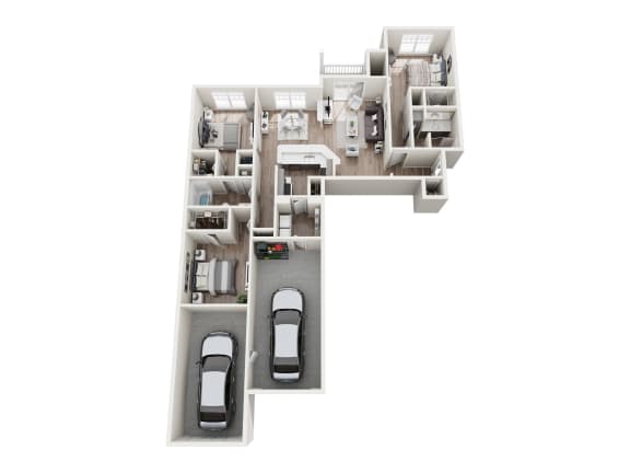 Floor Plan  Juneau 2 car garage, 3 bed 2 bath floorplan
