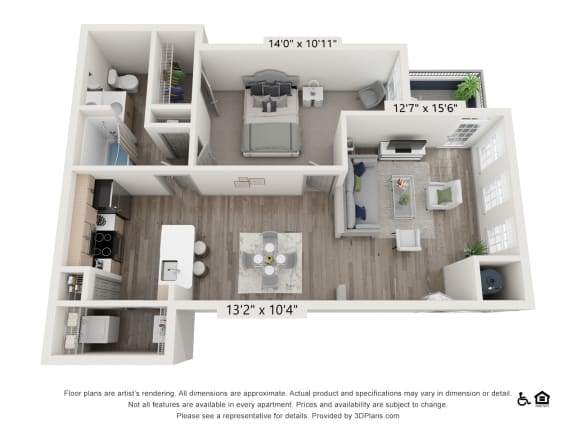 One Bedroom One Bathroom