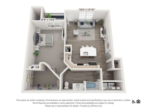One Bedroom One Bathroom