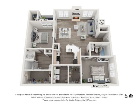 Two Bedroom Two Bathroom