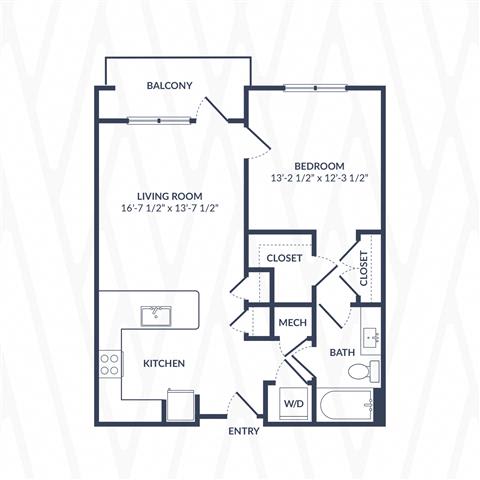 Floor Plan  a floor plan of a house with bedrooms and a living room