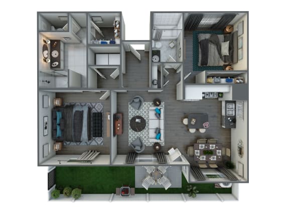 Dunes Floor Plan Dunes Floor Plan at Moderne at Centennial, North Las Vegas, 89084