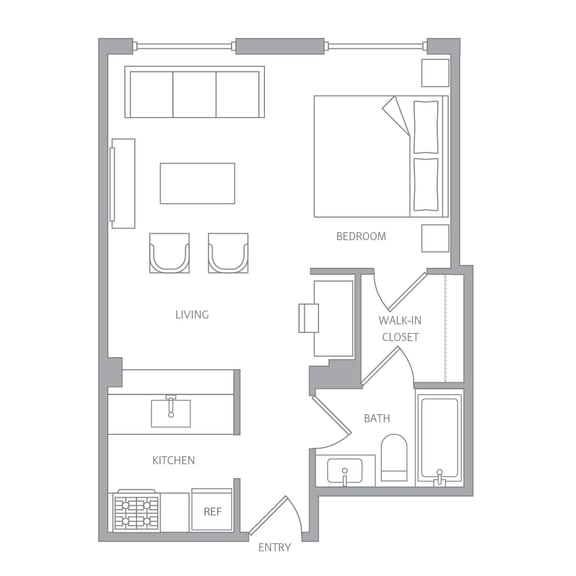 e10b Floor Plan e10b Floor Plan at Nob Hill Tower, California, 94109