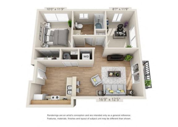 One Bedroom One Bedroom at 206, Hillsboro, OR, 97006